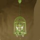 Vintage Clothing Store Iron Cage Staircase Lamp Chandelier Crystal B