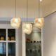 E27 15CM Line 1M Contemporary And Contracted Art Glass Irregular Meals Chandeliers Led Ice Crystal Chandelier Led