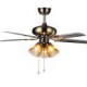 Ceiling Fans Luxe Eco Modern Ceiling Fan With Light , 42-Inch Blades, Brushed Steel Finish