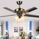 Ceiling Fans Luxe Eco Modern Ceiling Fan With Light , 42-Inch Blades, Brushed Steel Finish