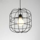 Mini Artistic Birdcage Pendant Lamp/1 Light/Mordern Simplicity/Finish Black/White/Metal/Carbon Steel Droplight