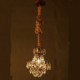 Retro Restaurant lounge Bar Hemp Industrial Wind Imitation Crystal Chandelier B