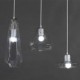 E27 25CM Line 1M 5-15㎡ Creative Personality Chandelier Crystal Droplight Of Single-End Bar Droplight LED 1PC