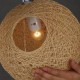 E27 15CM Line 1M Contemporary And Contracted Spherical Cany Art Lamp Hemp Ball Pendant Lamp Led Light