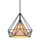 Diamond/Mini Pendant Lamp/1 Light/Modern Simplicity/Black & White/Finished/Carbon Steel/Cloth/Droplight