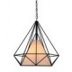Diamond/Mini Pendant Lamp/1 Light/Modern Simplicity/Black & White/Finished/Carbon Steel/Cloth/Droplight