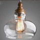 Vintage Style Wooden Crystal Pendant Lights for Dining Room/Living Room/Hallway (Dia 24cm)