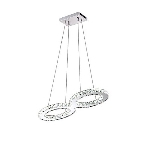 8 Shape LED Crystal Ceiling Pendant Light Chandeliers Lighting Fixtures with 38W CE FCC ROHS