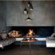 Max 60W Mini Style Painting Metal Pendant Lights Bedroom / Dining Room