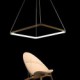 Modern Design/30W LED Pendant Light Squareness/Fit for Showroom,Living Room, Dining Room,office, Game Room, Kids Room