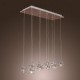 Max 20W Modern/Contemporary Crystal / Bulb Included Chrome Metal Pendant Lights Dining Room