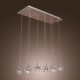 Max 20W Modern/Contemporary Crystal / Bulb Included Chrome Metal Pendant Lights Dining Room