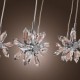 Max 20W Modern/Contemporary Crystal / Bulb Included Chrome Metal Pendant Lights Dining Room