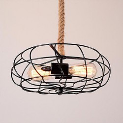 Vintage American Lron Rope Creative Industrial Fan Chandelier 2