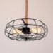 Vintage American Lron Rope Creative Industrial Fan Chandelier 2