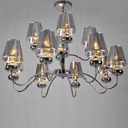 Maximum 60W Modern/Contemporary / Traditional/Classic Mini Style Chrome Metal Chandeliers / Pendant LightsLiving Room / Bedroom 