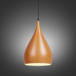 New Retro pendant lights Wood Grain Metal Dining Room, Living Room, Cafe , Kitchen , Kids Room pendant lamps
