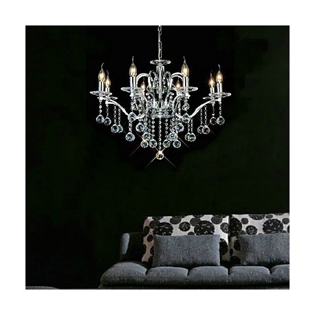 Elegant Crystal Chandelier with 8 Lights