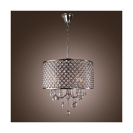 MAX:60W Traditional/Classic Crystal Chrome Metal Chandeliers Living Room / Bedroom / Dining Room / Study Room/Office / Entry