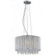 Crystal Pendant Light with 7 Lights in Cylinder Shape