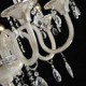 8-Light The style of palace Glass Chandelier With Candle Bulb