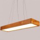 Simple High-end Solid Wood LED Office Dining Room Balcony Pendant