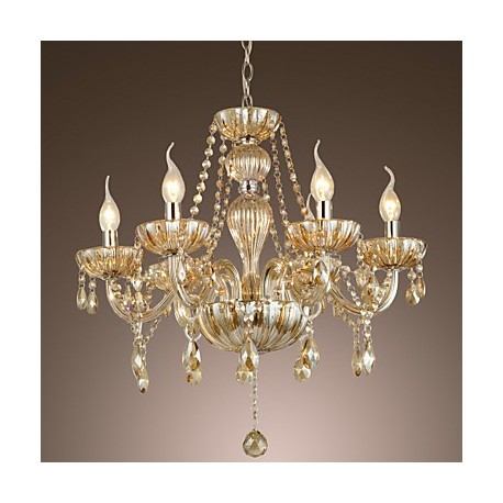 Max 60W Traditional/Classic Crystal Electroplated Glass Chandeliers Living Room