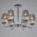 Vintage Chandelier, 6 Light, Classic Fabric Metal Painting