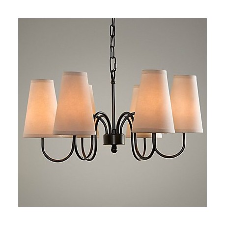 Max 60W Traditional/Classic Electroplated Chandeliers Living Room / Bedroom / Dining Room / Study Room/Office / Hallway