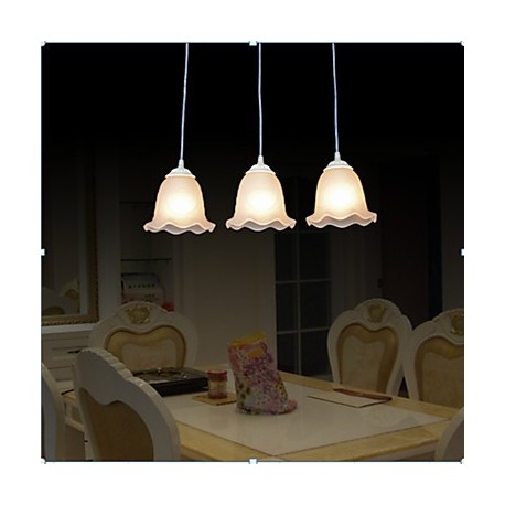 Pendant Three Lights 220V White European Retro Classic