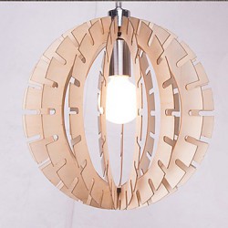 12W Vintage LED Others Wood Chandeliers Living Room / Bedroom / Dining Room / Study Room/Office / Hallway