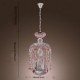 Modern Crystal Pendant Lights with 3 Lights in Glass Shade