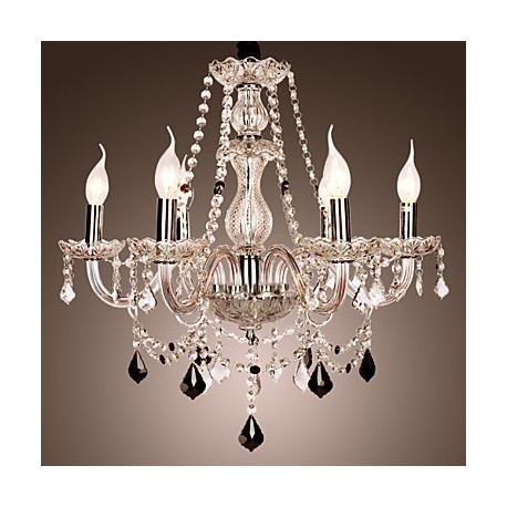 20-60W Rustic/Lodge Crystal Others Glass Chandeliers Living Room / Bedroom