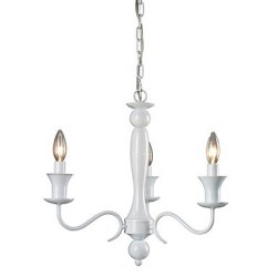 Max 60W Rustic/Lodge Electroplated Chandeliers Living Room / Bedroom / Dining Room / Hallway / Garage