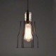 American industrial vintage clothing store cafe buffet restaurant ideas, wrought iron cage, Pendant Light Sitting room