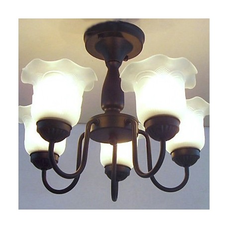 Max 60W Traditional/Classic Painting Metal Chandeliers Bedroom / Dining Room / Kitchen