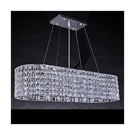 10W Modern/Contemporary Chrome Crystal Chandeliers Living Room
