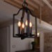 Pendant, 4 Light, Vintage Minimalist Iron Painting
