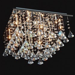 20w Traditional/Classic Crystal Chrome Metal Chandeliers Living Room / Dining Room