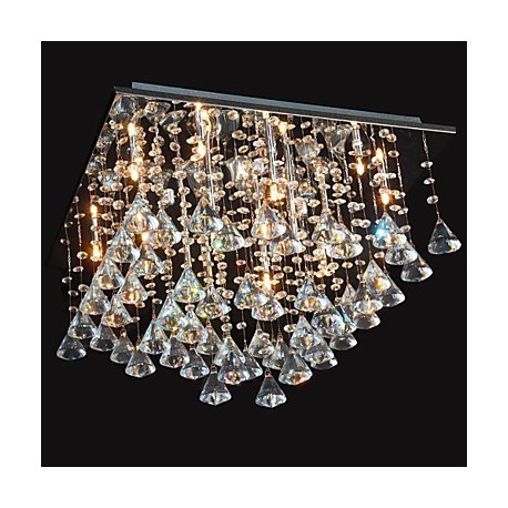 20w Traditional/Classic Crystal Chrome Metal Chandeliers Living Room / Dining Room