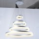 Acrylic Chandeliers LED Ring Pendant Light Lamp Lighting Fixtures with Dining room Bedroom AC100 to 240v CE FCC UL