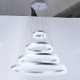 Acrylic Chandeliers LED Ring Pendant Light Lamp Lighting Fixtures with Dining room Bedroom AC100 to 240v CE FCC UL