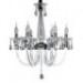 Elegant Crystal Chandelier with 6 Lights in Candle Bulb