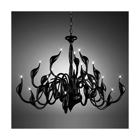 Modern Chandelier Light 24 Lights LED G4 Black Painting/ Bulb Included/ Living Room / Bedroom