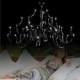 Modern Chandelier Light 24 Lights LED G4 Black Painting/ Bulb Included/ Living Room / Bedroom