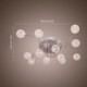 20W G4 12-light Iron Flush Mount Light with Aluminum Shades