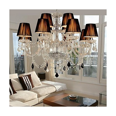 Elegant Crystal Chandelier with 12 Lights