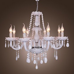 Max 40W Rustic/Lodge Crystal Electroplated Crystal Chandeliers Living Room / Dining Room