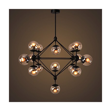 Chandeliers 15 Lights/Glass Ball Lights/ Retro Living Room / Hallway / Outdoors / Garage Metal