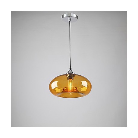 Modern Characteristic 1 Light Pendant With Transparent Shade